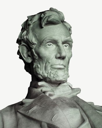 Abraham Lincoln statue collage element, | Free PSD - rawpixel