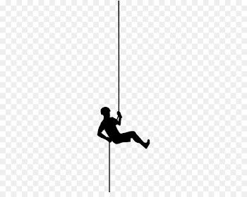 Abseiling Climbing Mountaineering Clip art - Silhouette 