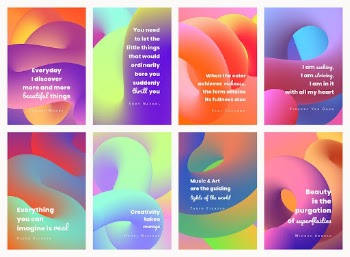 Abstract 3D banner template, gradient | Free Vector Template - rawpixel