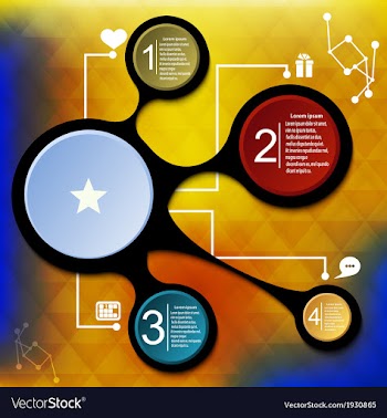 Abstract 3D Paper Graphics vector image