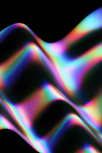 Abstract 80s Inspired Wavy Gradient Patterns