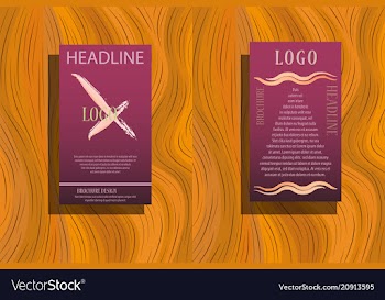 Abstract a4 brochure cover design info banner vector image