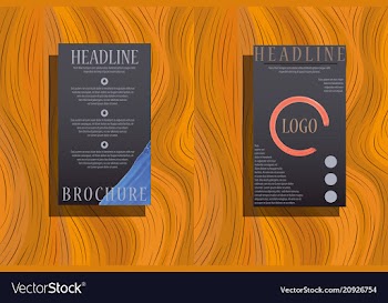 Abstract a4 brochure cover design info banner vector image