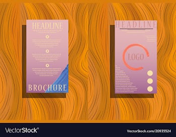 Abstract a4 brochure cover design info banner vector image