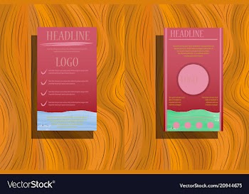 Abstract a4 brochure cover design info banner vector image