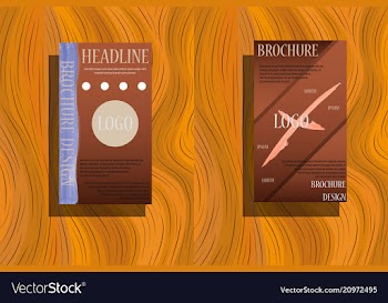 Abstract a4 brochure cover design info banner vector image