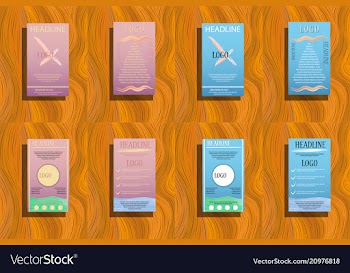 Abstract a4 brochure cover design info banner vector image