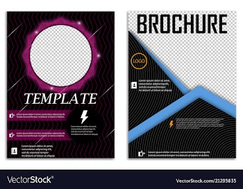 Abstract a4 brochure cover design templates for vector image