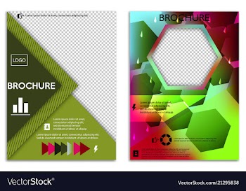 Abstract a4 brochure cover design templates for vector image