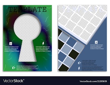Abstract a4 brochure cover design templates for vector image