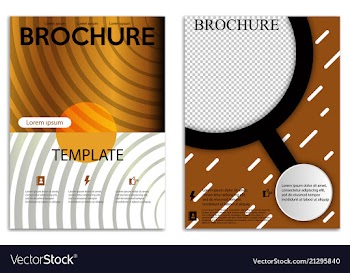 Abstract a4 brochure cover design templates for vector image