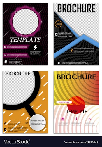 Abstract a4 brochure cover design templates for vector image