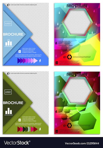 Abstract a4 brochure cover design templates for vector image