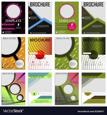 Abstract a4 brochure cover design templates for vector image