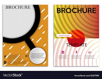 Abstract a4 brochure cover design templates for vector image