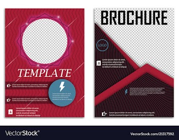 Abstract a4 brochure cover design templates for vector image