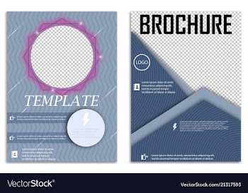 Abstract a4 brochure cover design templates for vector image