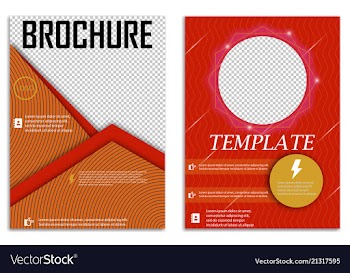 Abstract a4 brochure cover design templates for vector image