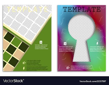 Abstract a4 brochure cover design templates for vector image