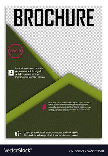Abstract a4 brochure cover design templates for vector image