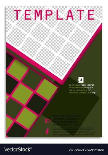 Abstract a4 brochure cover design templates for vector image