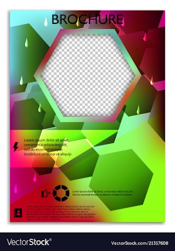 Abstract a4 brochure cover design templates for vector image
