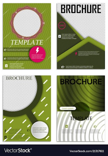 Abstract a4 brochure cover design templates for vector image