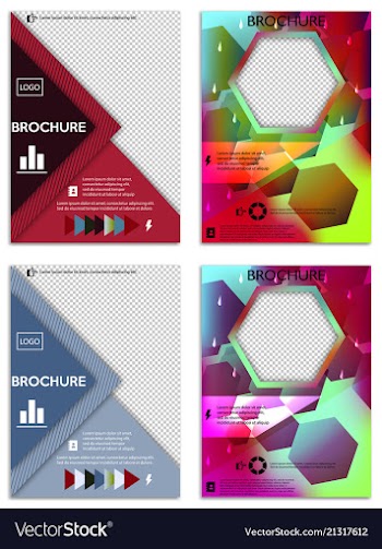 Abstract a4 brochure cover design templates for vector image