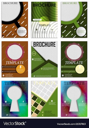 Abstract a4 brochure cover design templates for vector image