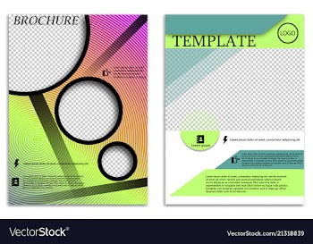 Abstract a4 brochure cover design templates for vector image