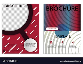 Abstract a4 brochure cover design templates for vector image