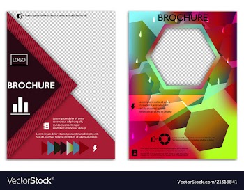 Abstract a4 brochure cover design templates for vector image