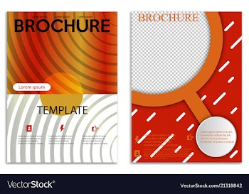 Abstract a4 brochure cover design templates for vector image