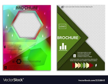Abstract a4 brochure cover design templates for vector image