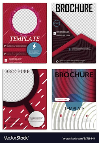 Abstract a4 brochure cover design templates for vector image