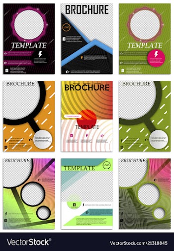 Abstract a4 brochure cover design templates for vector image
