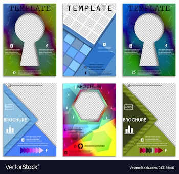 Abstract a4 brochure cover design templates for vector image