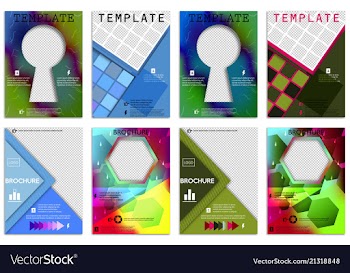 Abstract a4 brochure cover design templates for vector image