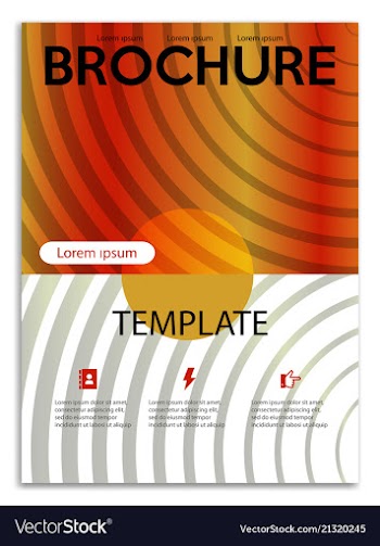Abstract a4 brochure cover design templates for vector image