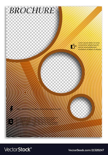 Abstract a4 brochure cover design templates for vector image