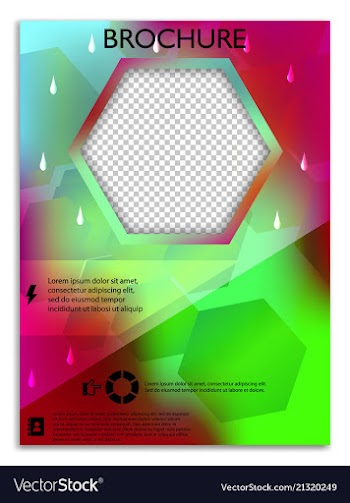 Abstract a4 brochure cover design templates for vector image