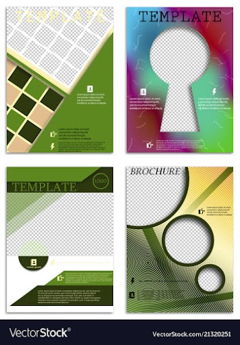 Abstract a4 brochure cover design templates for vector image