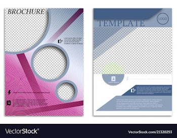 Abstract a4 brochure cover design templates for vector image