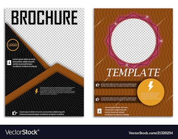 Abstract a4 brochure cover design templates for vector image