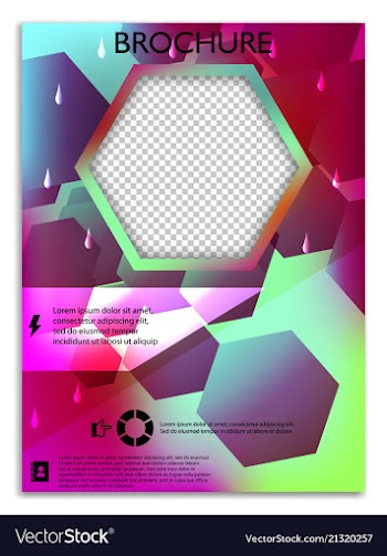 Abstract a4 brochure cover design templates for vector image