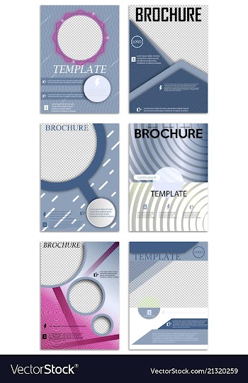 Abstract a4 brochure cover design templates for vector image