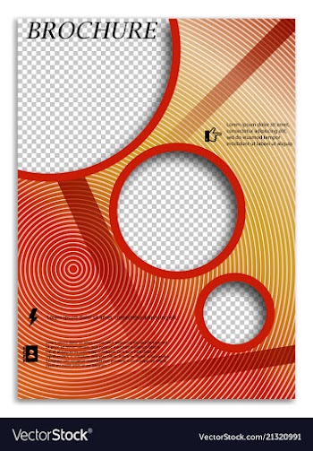 Abstract a4 brochure cover design templates for vector image