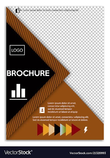 Abstract a4 brochure cover design templates for vector image