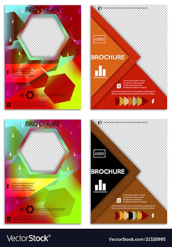 Abstract a4 brochure cover design templates for vector image