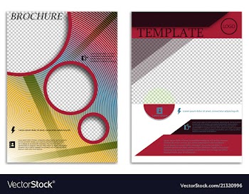 Abstract a4 brochure cover design templates for vector image